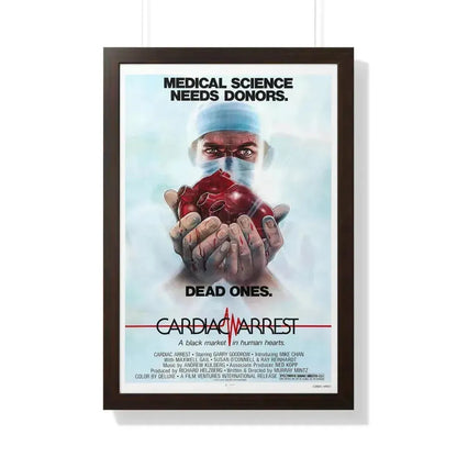 CARDIAC ARREST 1980 - Framed Movie Poster 20" x 30" Walnut - The Sticker Space