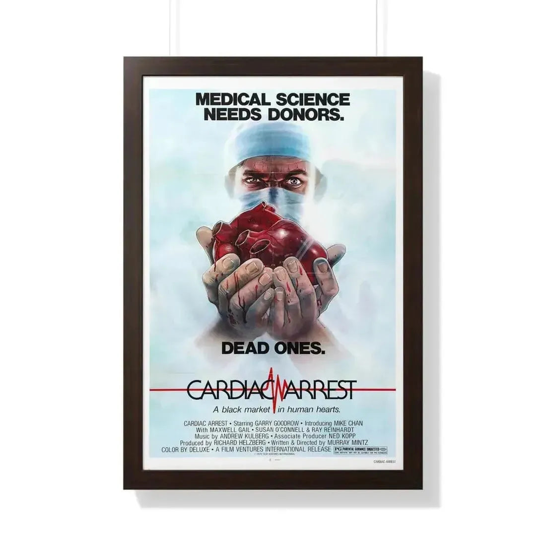 CARDIAC ARREST 1980 - Framed Movie Poster - The Sticker Space