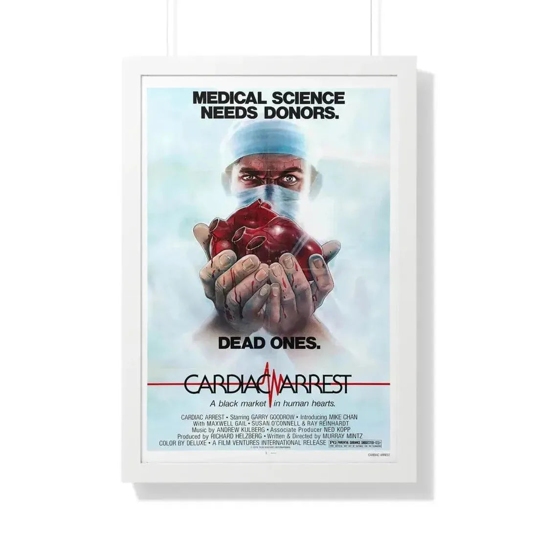 CARDIAC ARREST 1980 - Framed Movie Poster - The Sticker Space