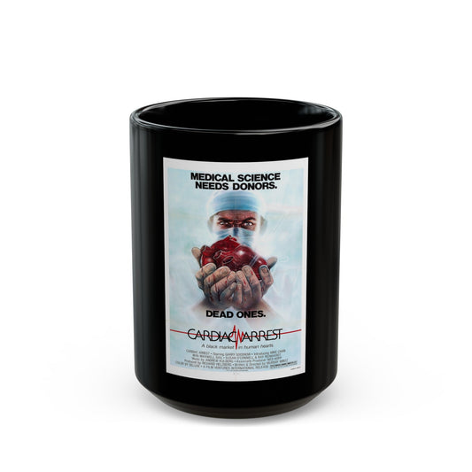 CARDIAC ARREST 1980 Movie Poster - Black Coffee Mug-15oz-The Sticker Space