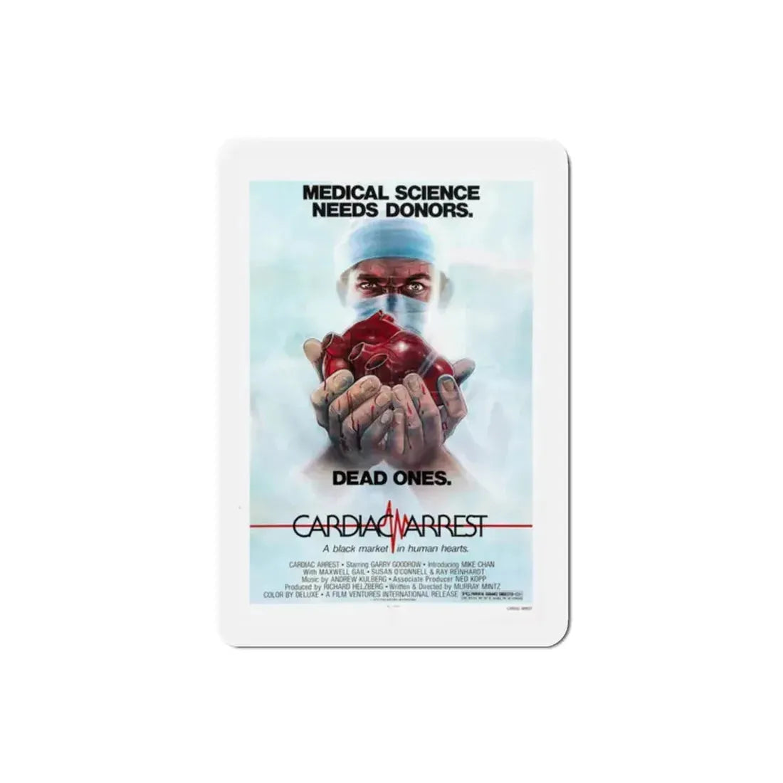 Cardiac Arrest 1980 Movie Poster Refrigerator Magnet 2 Inch - The Sticker Space