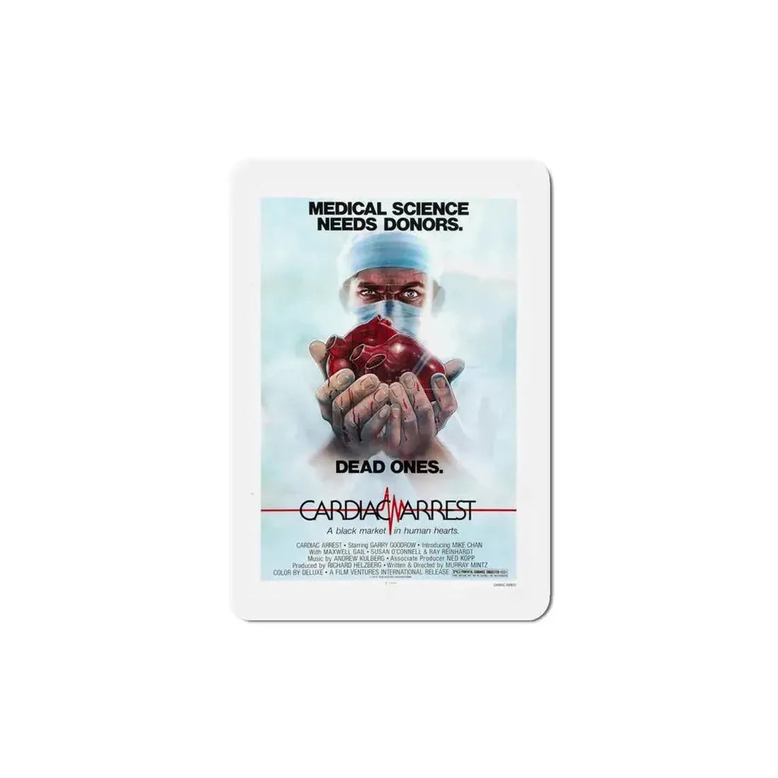 Cardiac Arrest 1980 Movie Poster Refrigerator Magnet 5 Inch - The Sticker Space