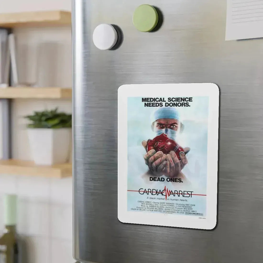 CARDIAC ARREST 1980 Movie Poster - Refrigerator Magnet - The Sticker Space