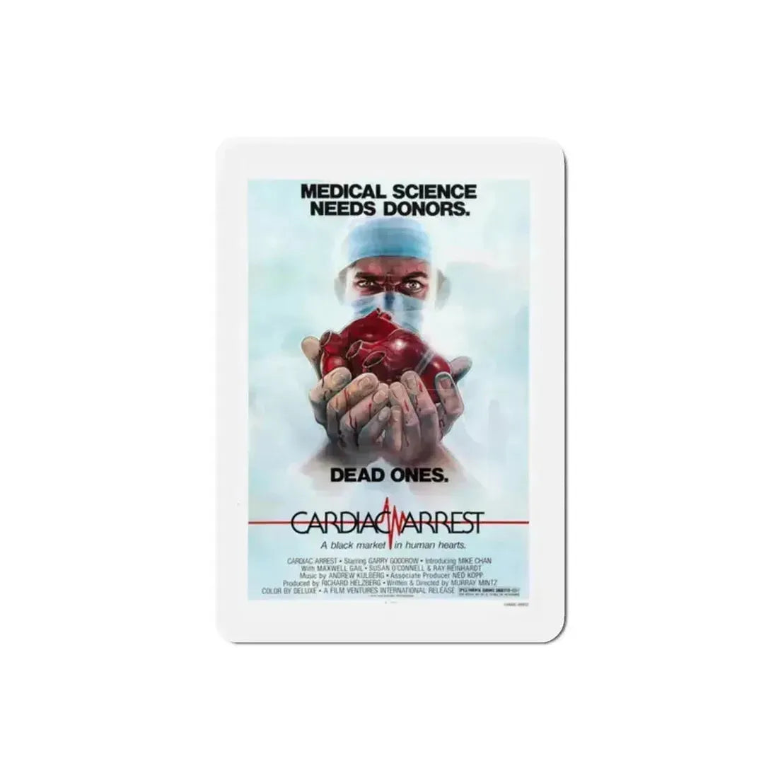Cardiac Arrest 1980 Movie Poster Refrigerator Magnet - The Sticker Space