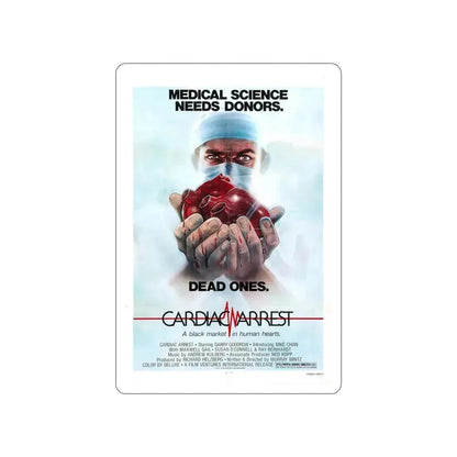 CARDIAC ARREST 1980 Movie Poster STICKER Vinyl Die-Cut Decal 4 Inch - The Sticker Space