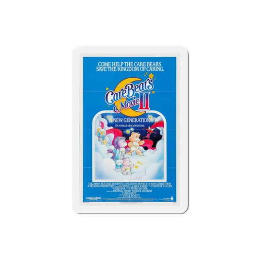 Care Bears Movie II A New Generation 1986 Movie Poster Refrigerator Magnet 2 Inch - The Sticker Space