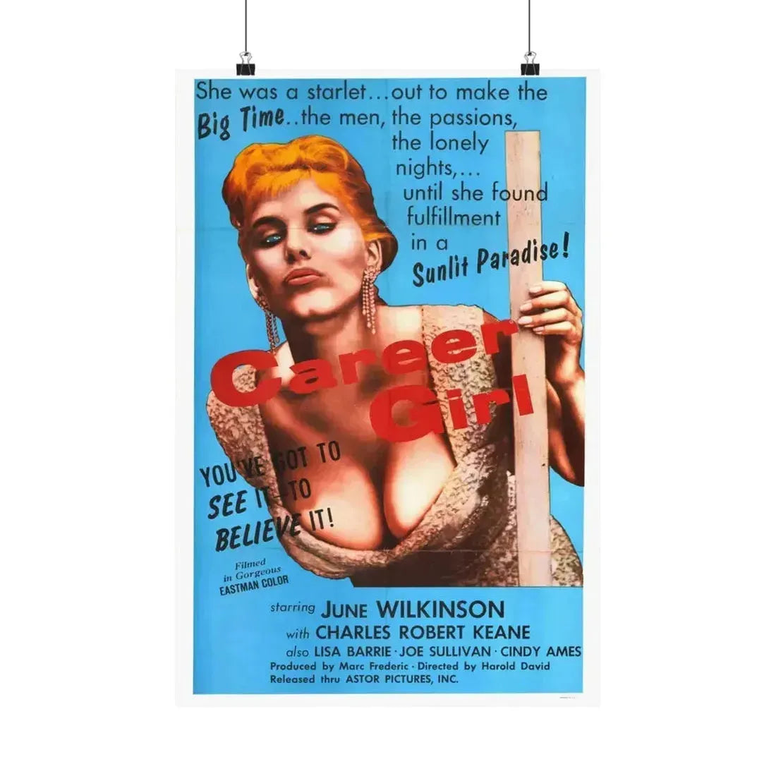 CAREER GIRL 1944 - Paper Movie Poster 16″ x 24″ Matte - The Sticker Space