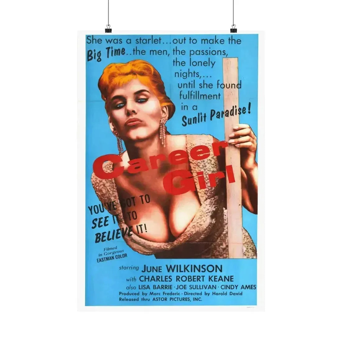 CAREER GIRL 1944 - Paper Movie Poster 20″ x 30″ Matte - The Sticker Space