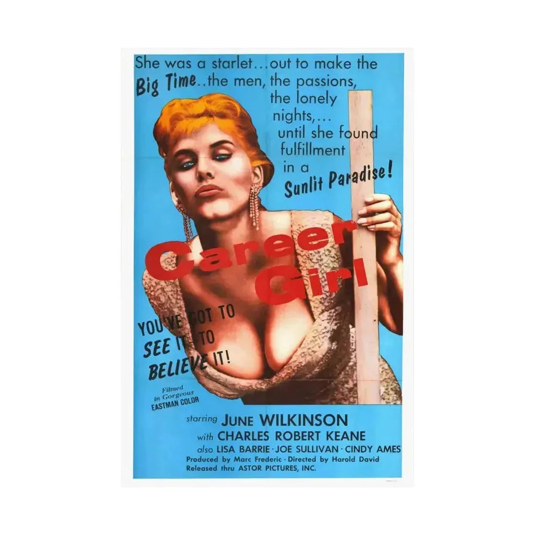 CAREER GIRL 1944 - Paper Movie Poster - The Sticker Space