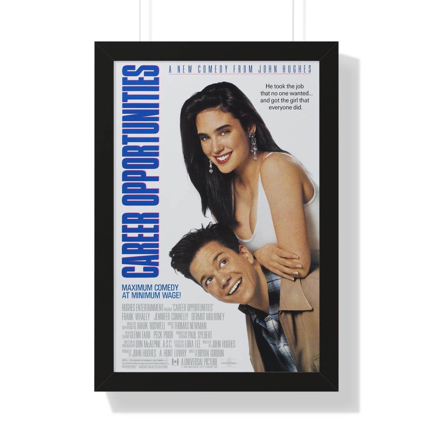 CAREER OPPORTUNITIES 1991 - Framed Movie Poster-16″ x 24″-The Sticker Space