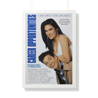 CAREER OPPORTUNITIES 1991 - Framed Movie Poster 20" x 30" White - The Sticker Space