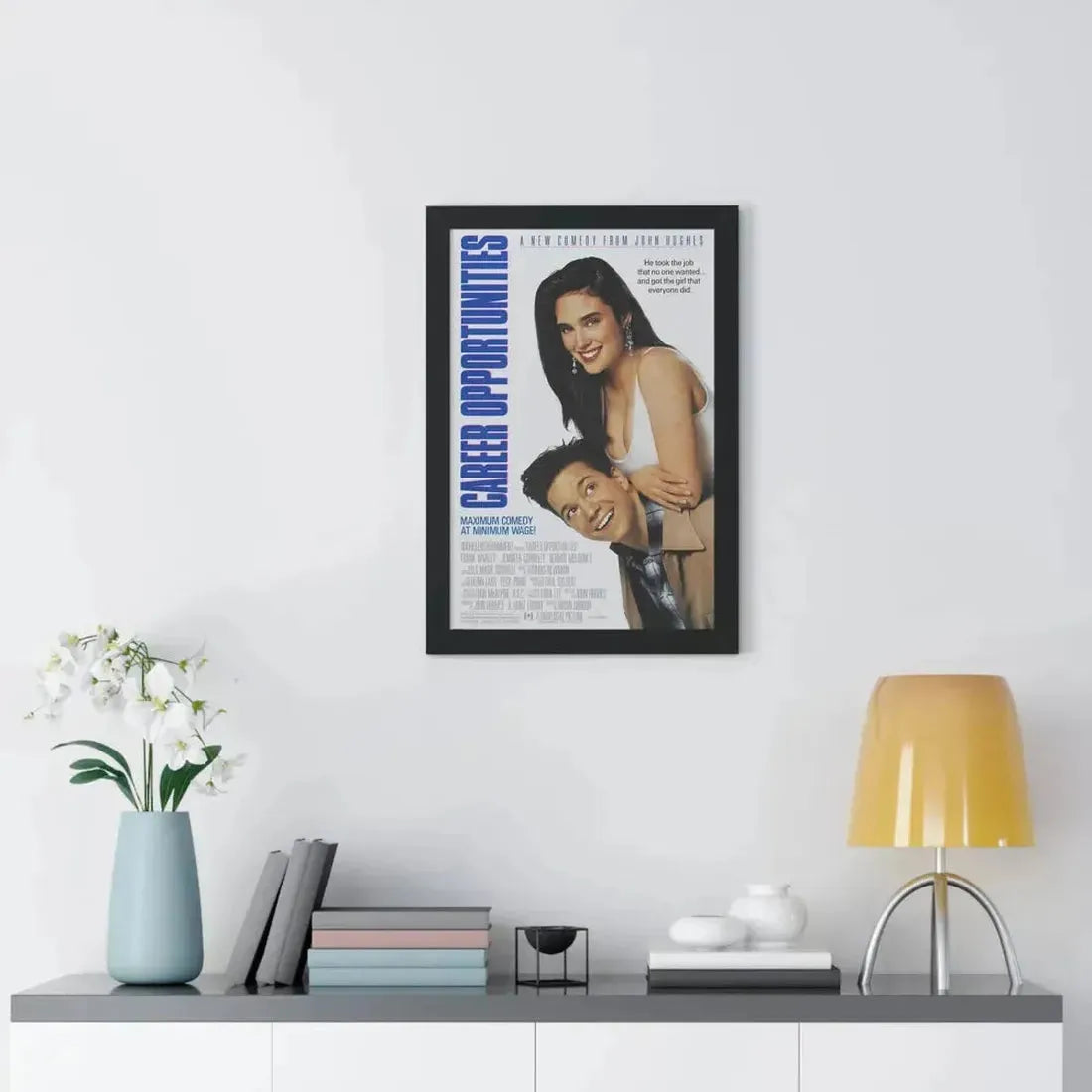 CAREER OPPORTUNITIES 1991 - Framed Movie Poster - The Sticker Space