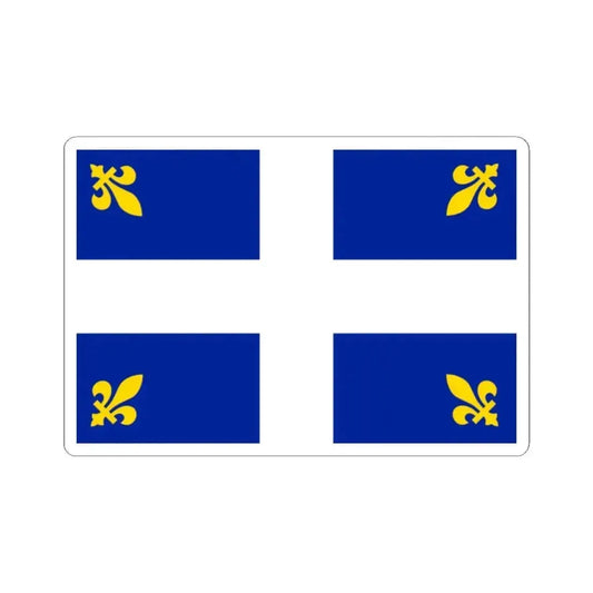 Carillon Flag (Canada) STICKER Vinyl Kiss-Cut Decal 2 Inch White - The Sticker Space