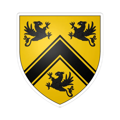 Carington Arms (England) (Coat of Arms) STICKER Vinyl Kiss-Cut Decal 4 Inch White - The Sticker Space