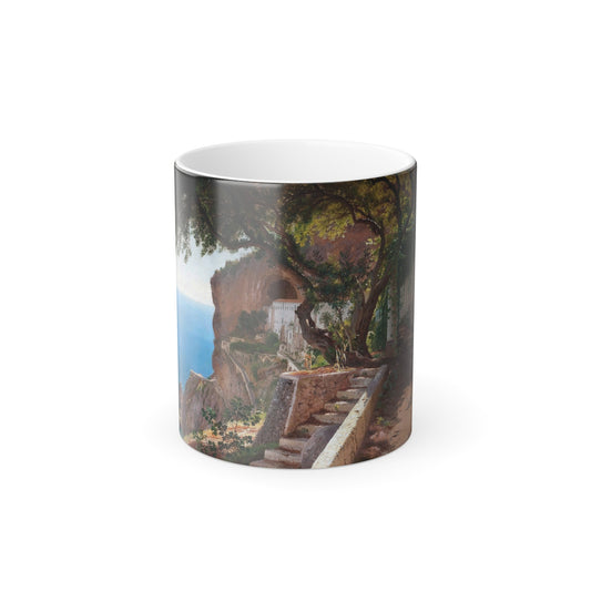 Carl Fredrik Aagaard (1833-1895) From the coast of Amalfi - Color Changing Mug 11oz-11oz-The Sticker Space