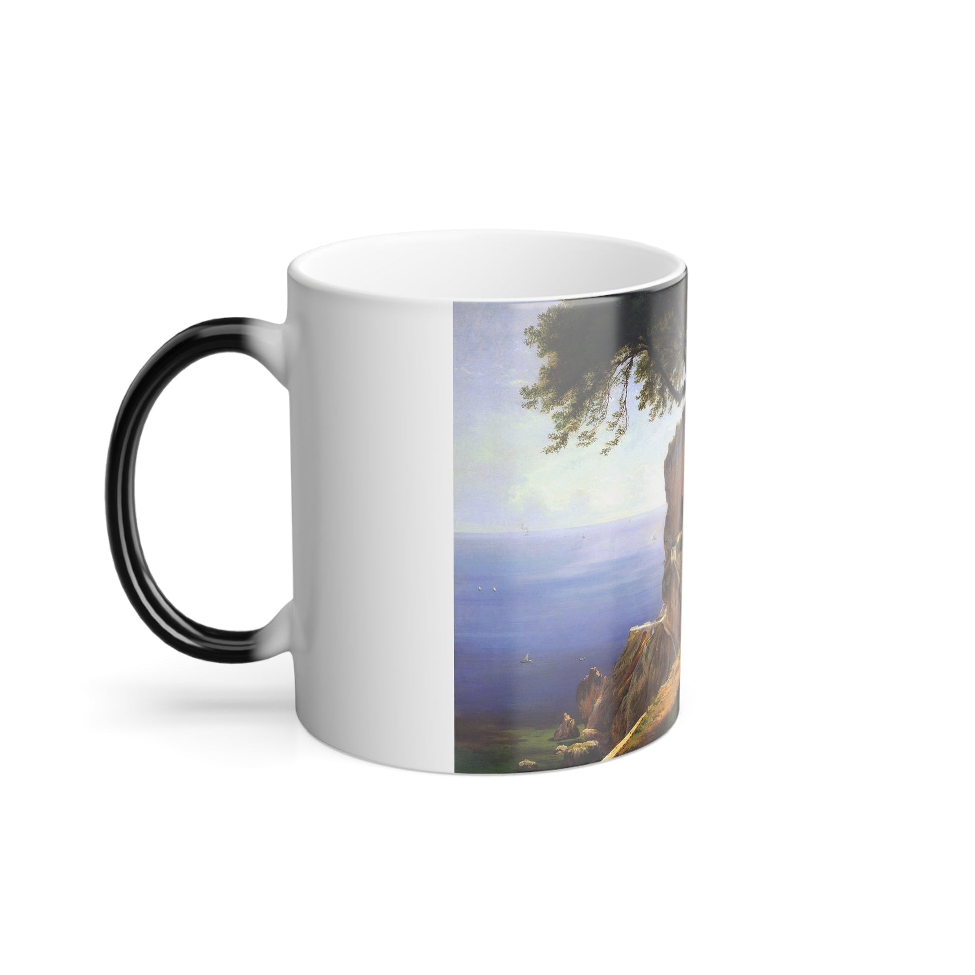 Carl Fredrik Aagaard (1833-1895) Pergola in Amalfi - Color Changing Mug 11oz-11oz-The Sticker Space