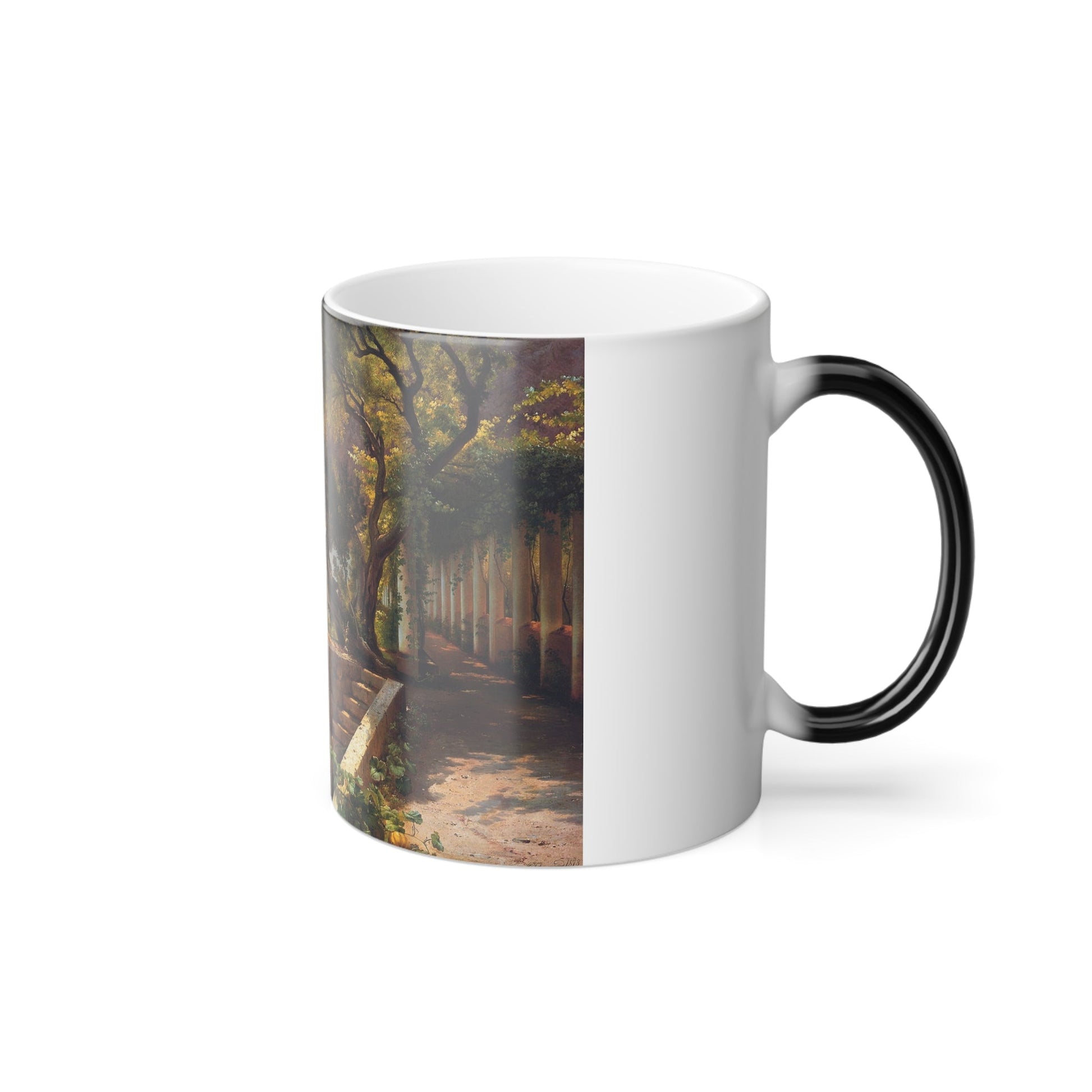 Carl Fredrik Aagaard (1833-1895) Pergola in Amalfi - Color Changing Mug 11oz-11oz-The Sticker Space