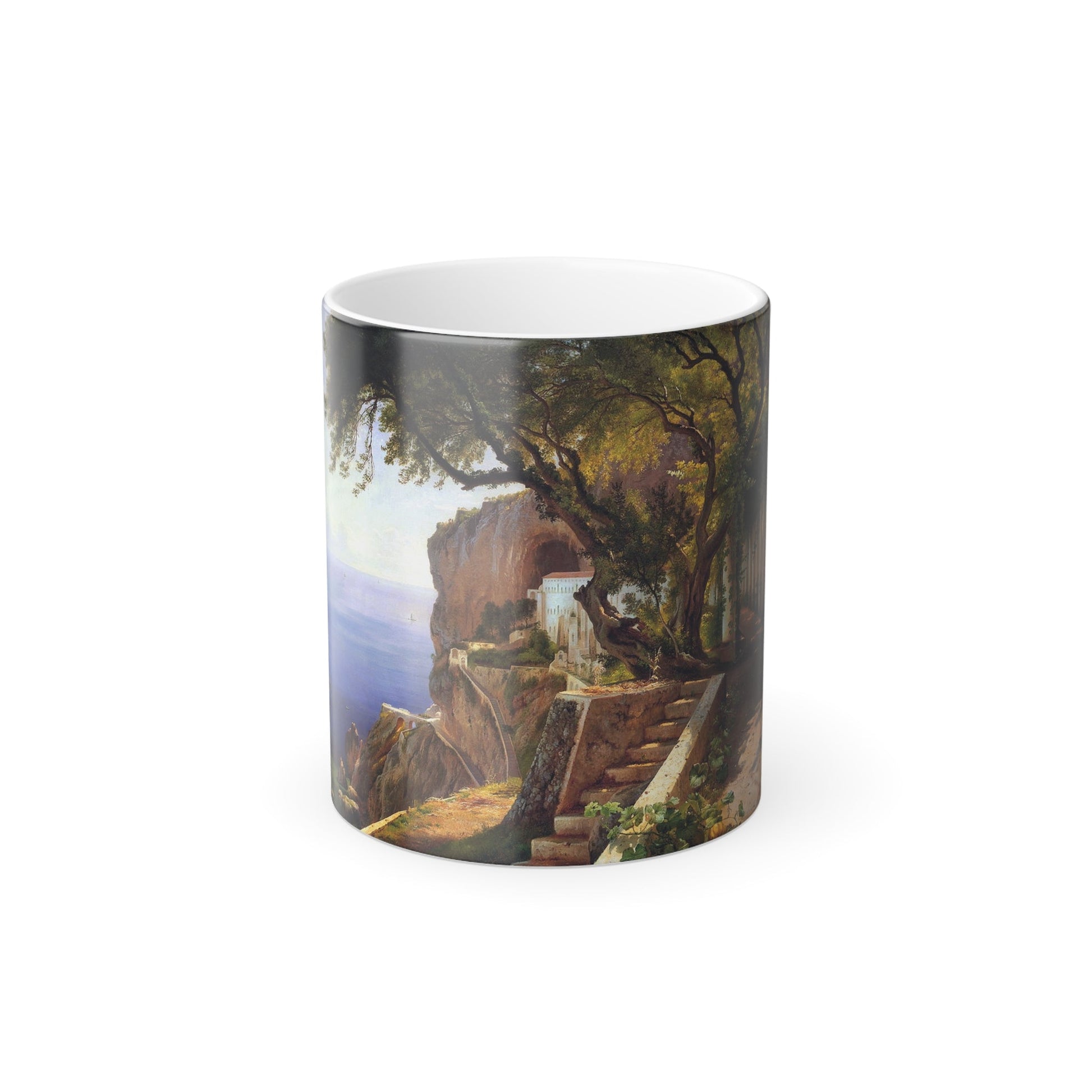 Carl Fredrik Aagaard (1833-1895) Pergola in Amalfi - Color Changing Mug 11oz-11oz-The Sticker Space