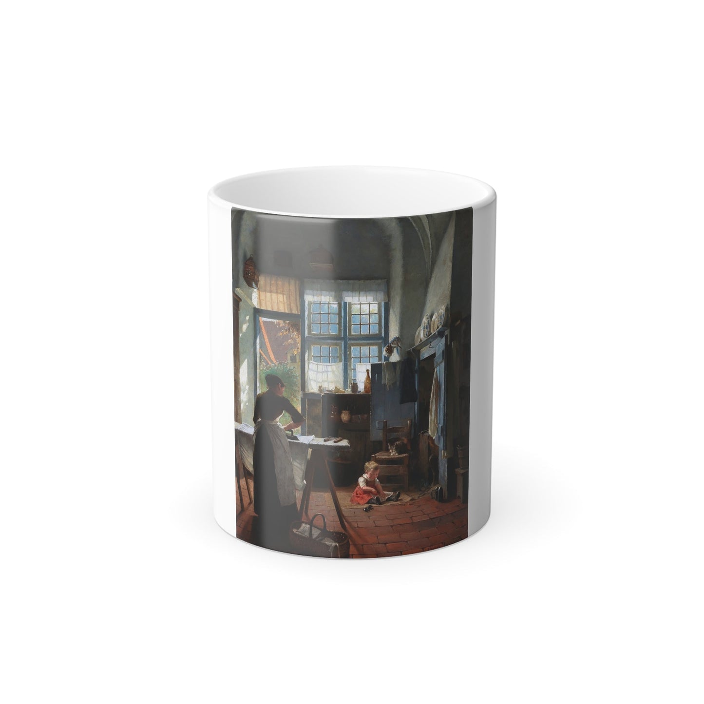 Carl Henrik Nordenberg (1857-1928) A Family Idyll - Oil on Canvas - Color Changing Mug 11oz-11oz-The Sticker Space