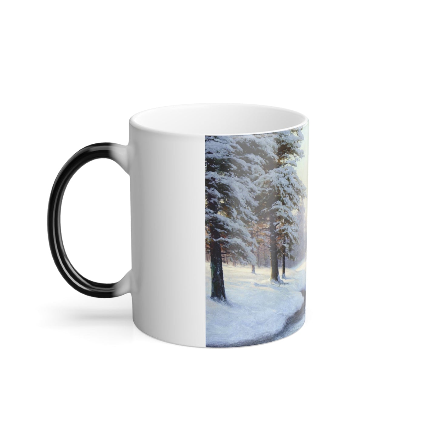 Carl Kenzler (1872-1947) Winter Landscape - Color Changing Mug 11oz-11oz-The Sticker Space