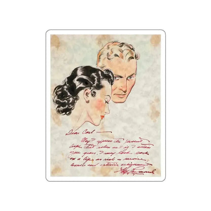 Carl Laemmle Sketch (c. 1937) (Magazine Illustration) STICKER Vinyl Die-Cut Decal - The Sticker Space