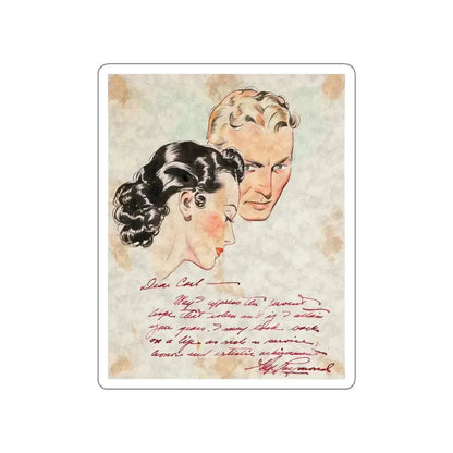 Carl Laemmle Sketch (c. 1937) (Magazine Illustration) STICKER Vinyl Die-Cut Decal White Die-Cut 6 Inch - The Sticker Space