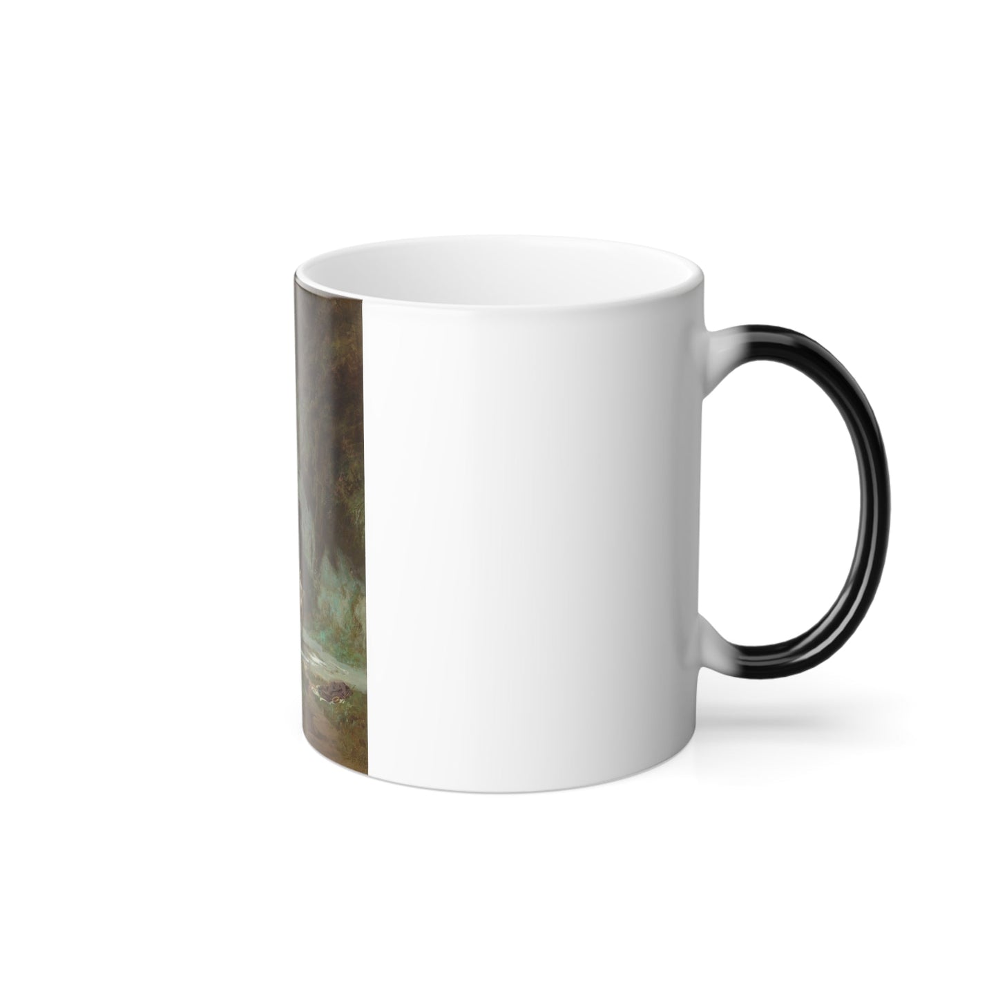 Carl Spitzweg (1808-1885) Bathing Nymph - oil on canvas 1855 - Color Changing Mug 11oz-11oz-The Sticker Space