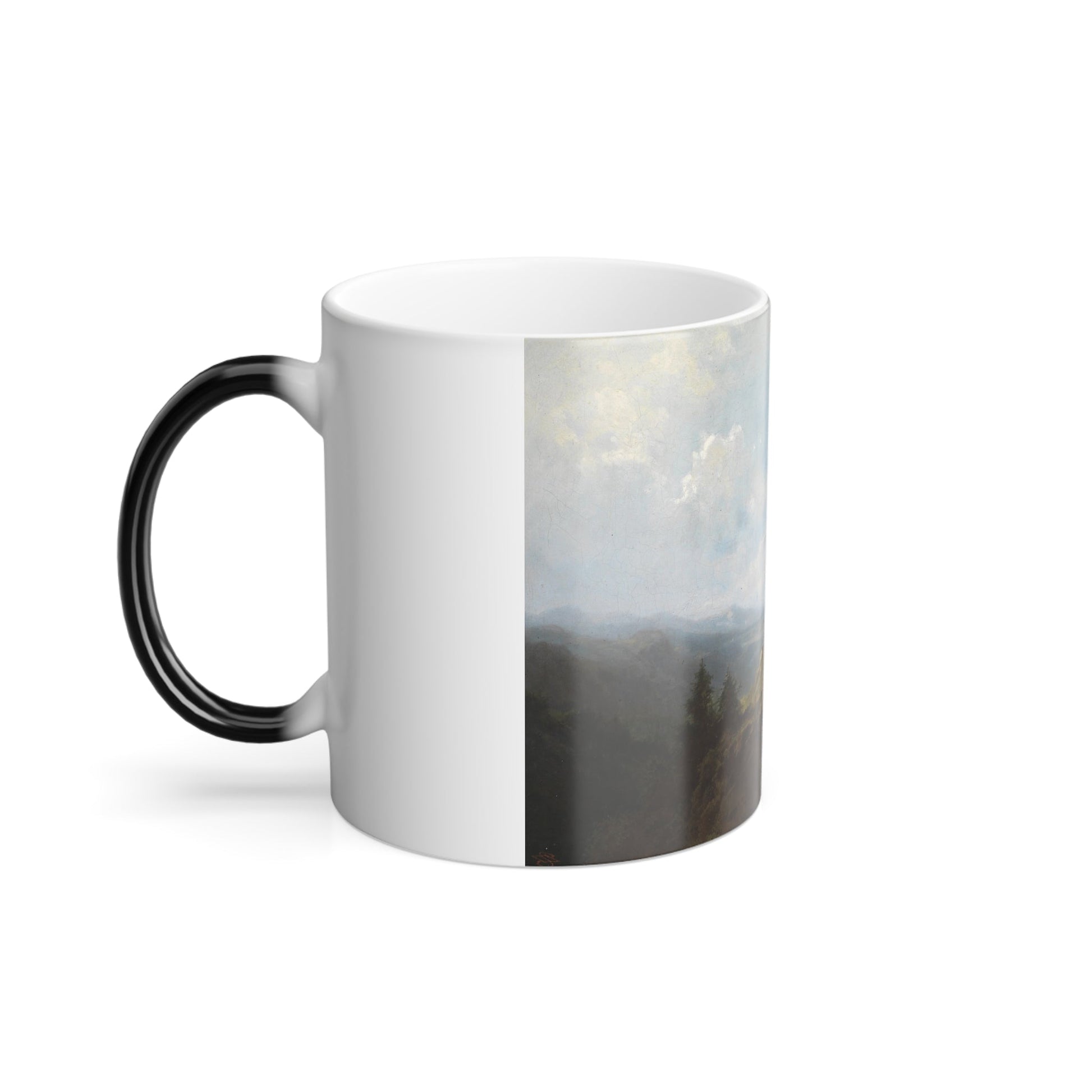 Carl Spitzweg (1808-1885) Dirndln auf der Alm - oil on canvas - Color Changing Mug 11oz-11oz-The Sticker Space