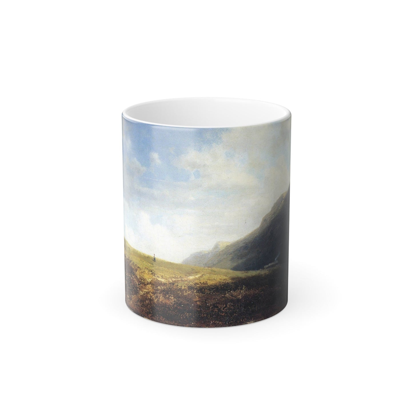 Carl Spitzweg (1808-1885) High Mountain Vally - oil on canvas c1860 - Color Changing Mug 11oz-11oz-The Sticker Space