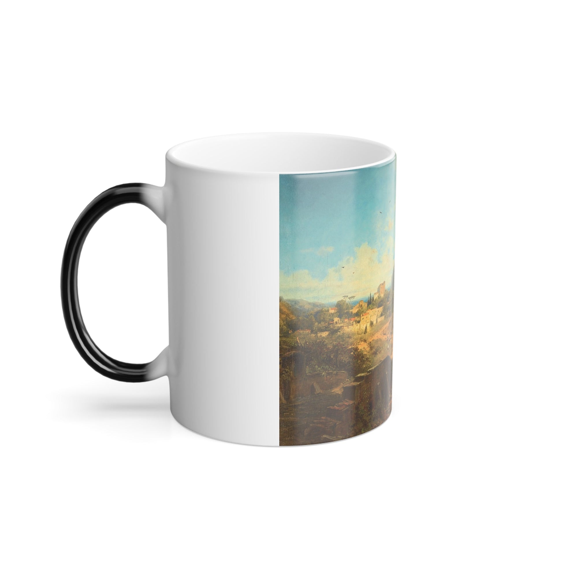 Carl Spitzweg (1808-1885) Italian Landscape - Oil on Canvas - Color Changing Mug 11oz-11oz-The Sticker Space