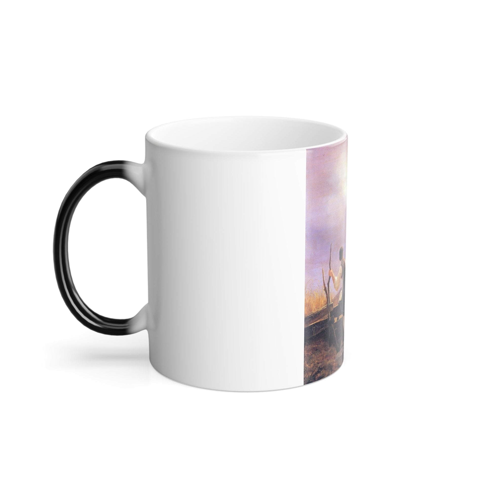 Carl Spitzweg (1808-1885) milkmaid and monk - Oil on Canvas 1838 - Color Changing Mug 11oz-11oz-The Sticker Space