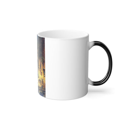 Carl Spitzweg (1808-1885) The Dragonslayer - Oil on board c1875-80 - Color Changing Mug 11oz-11oz-The Sticker Space