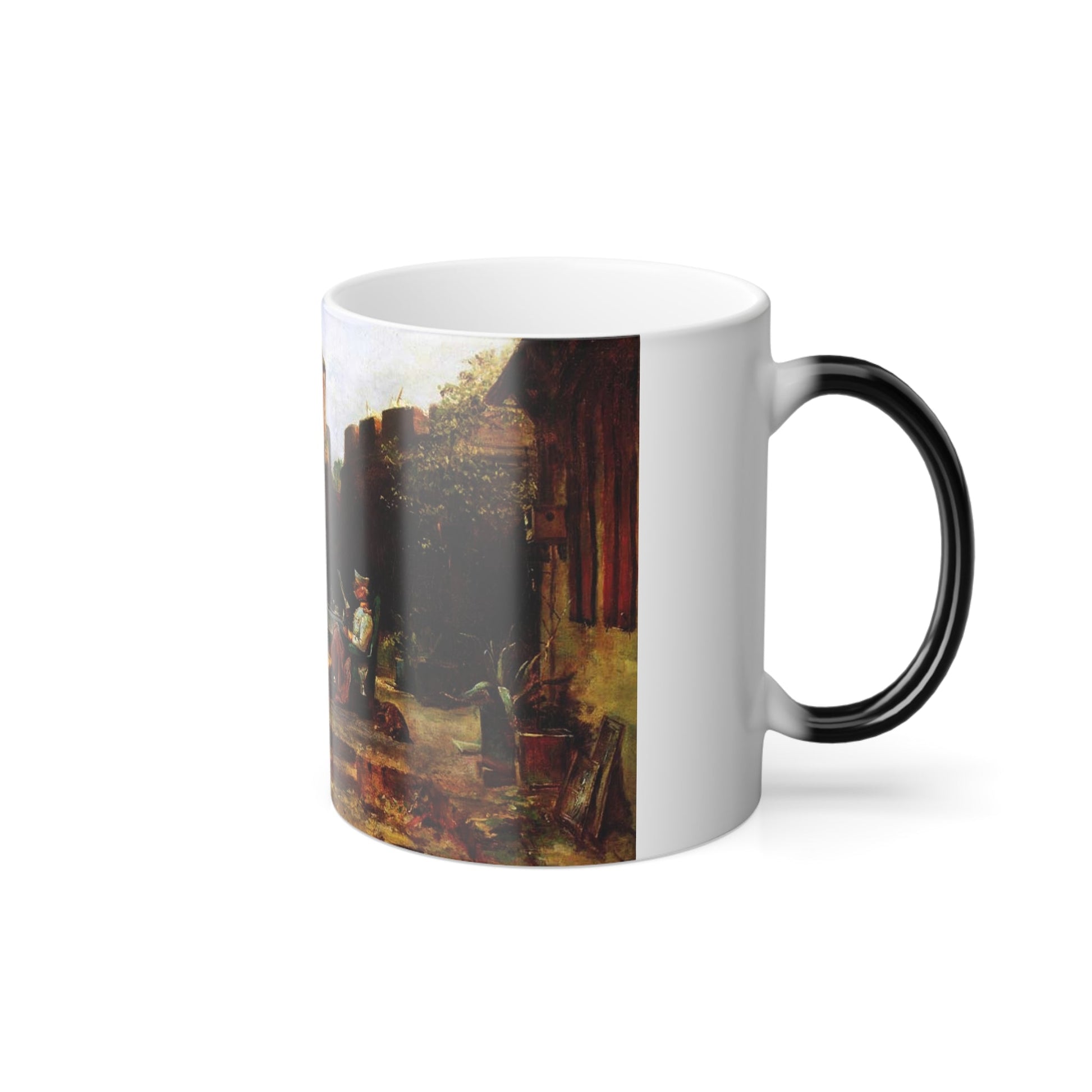 Carl Spitzweg (1808-1885) The fort commander - Color Changing Mug 11oz-11oz-The Sticker Space