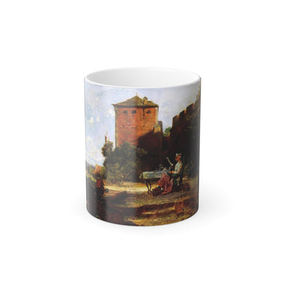 Carl Spitzweg (1808-1885) The fort commander - Color Changing Mug 11oz-11oz-The Sticker Space