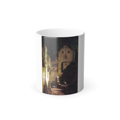 Carl Spitzweg (1808-1885) The Sleeping Nightwatchman - c1875 - Color Changing Mug 11oz-11oz-The Sticker Space