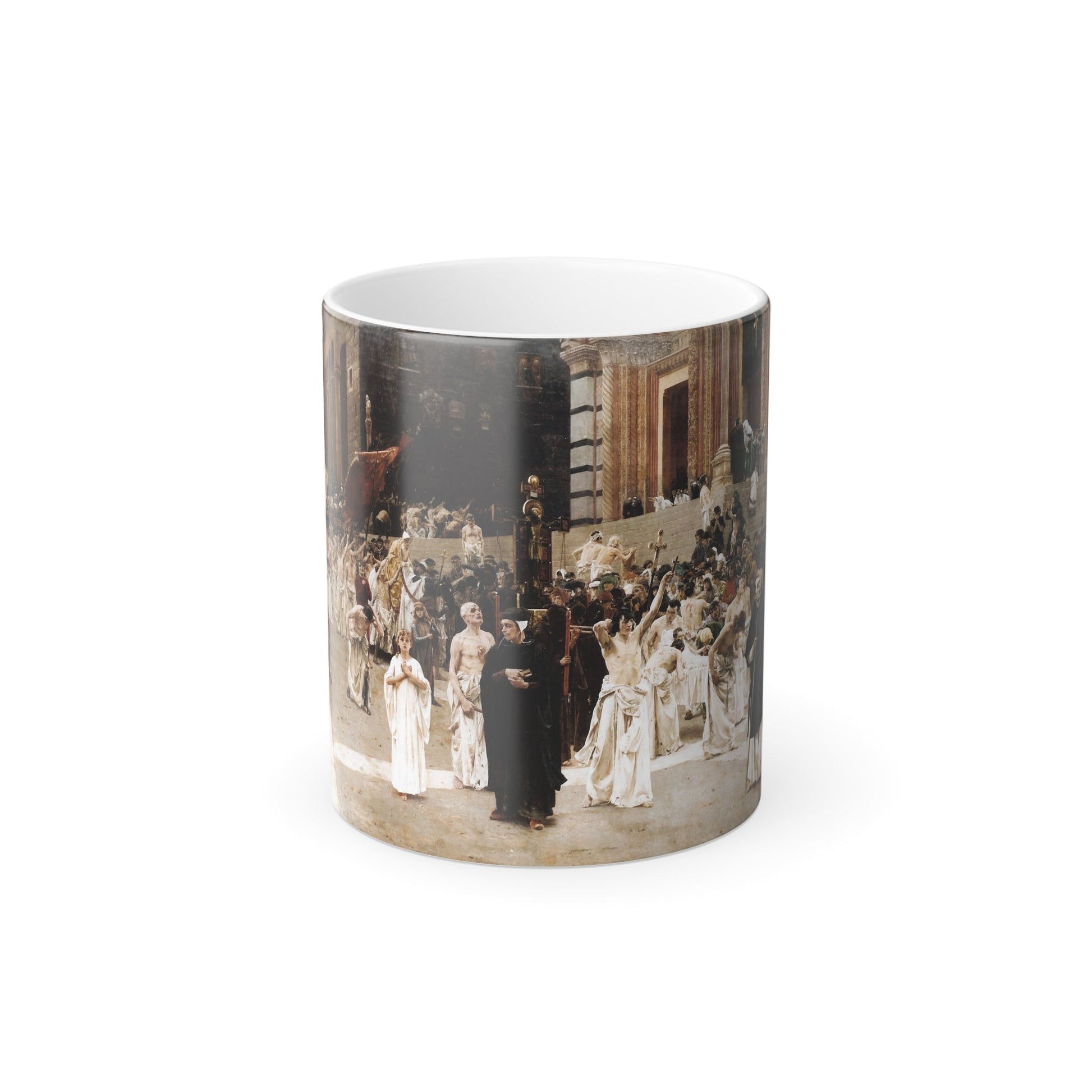 Carl von Marr (1858-1936) Die Flagellanten - 1889 - Color Changing Mug 11oz-11oz-The Sticker Space