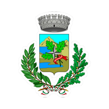 Carlazzo-Stemma (Italy) (Coat of Arms) STICKER Vinyl Kiss-Cut Decal 2 Inch White - The Sticker Space