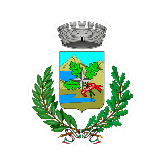 Carlazzo-Stemma (Italy) (Coat of Arms) STICKER Vinyl Kiss-Cut Decal 2 Inch White - The Sticker Space