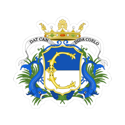 Carmagnola-Stemma (Italy) (Coat of Arms) STICKER Vinyl Kiss-Cut Decal 3 Inch White - The Sticker Space