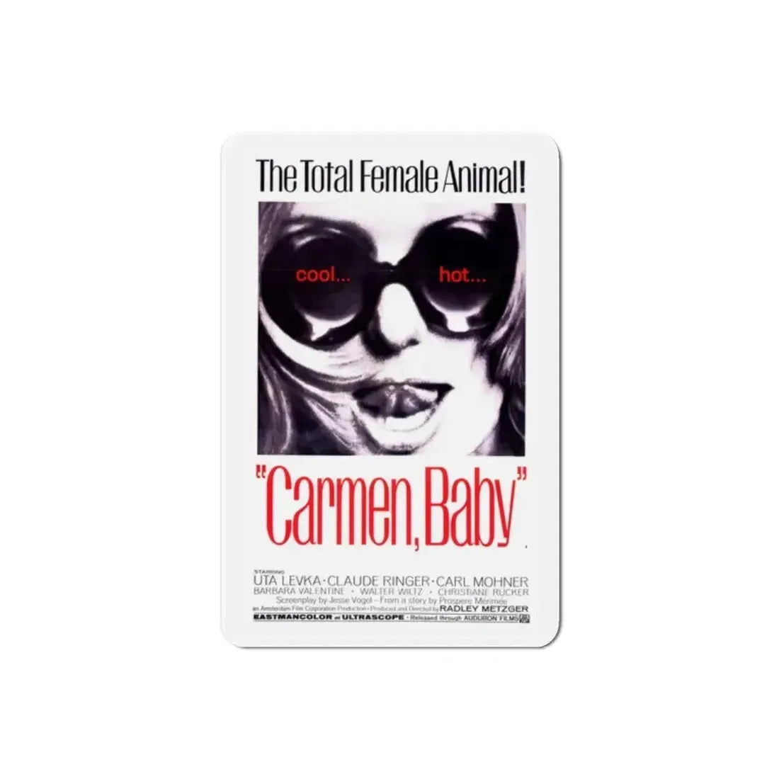 Carmen Baby 1967 Movie Poster Refrigerator Magnet - The Sticker Space
