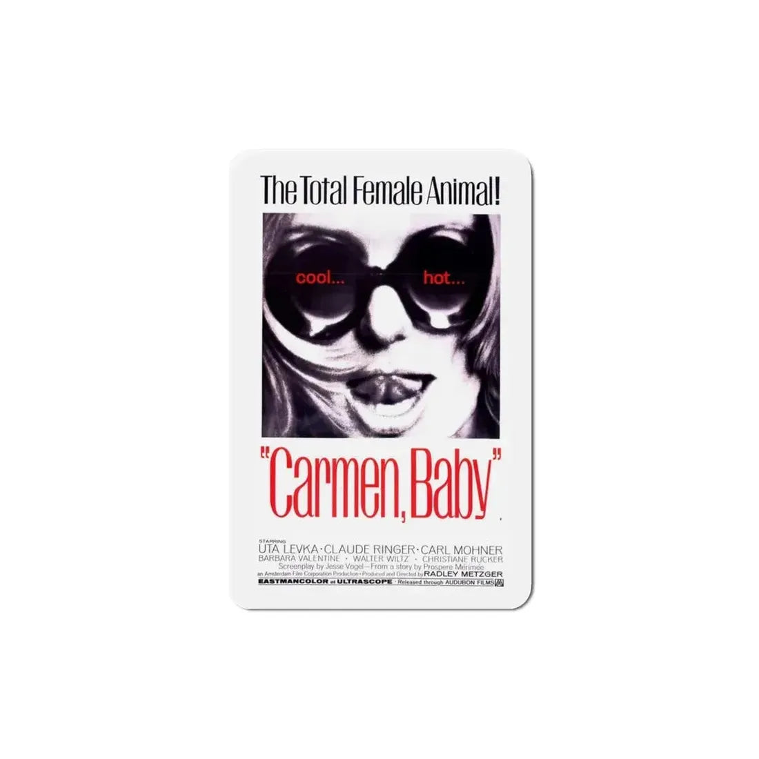 Carmen Baby 1967 Movie Poster Refrigerator Magnet - The Sticker Space