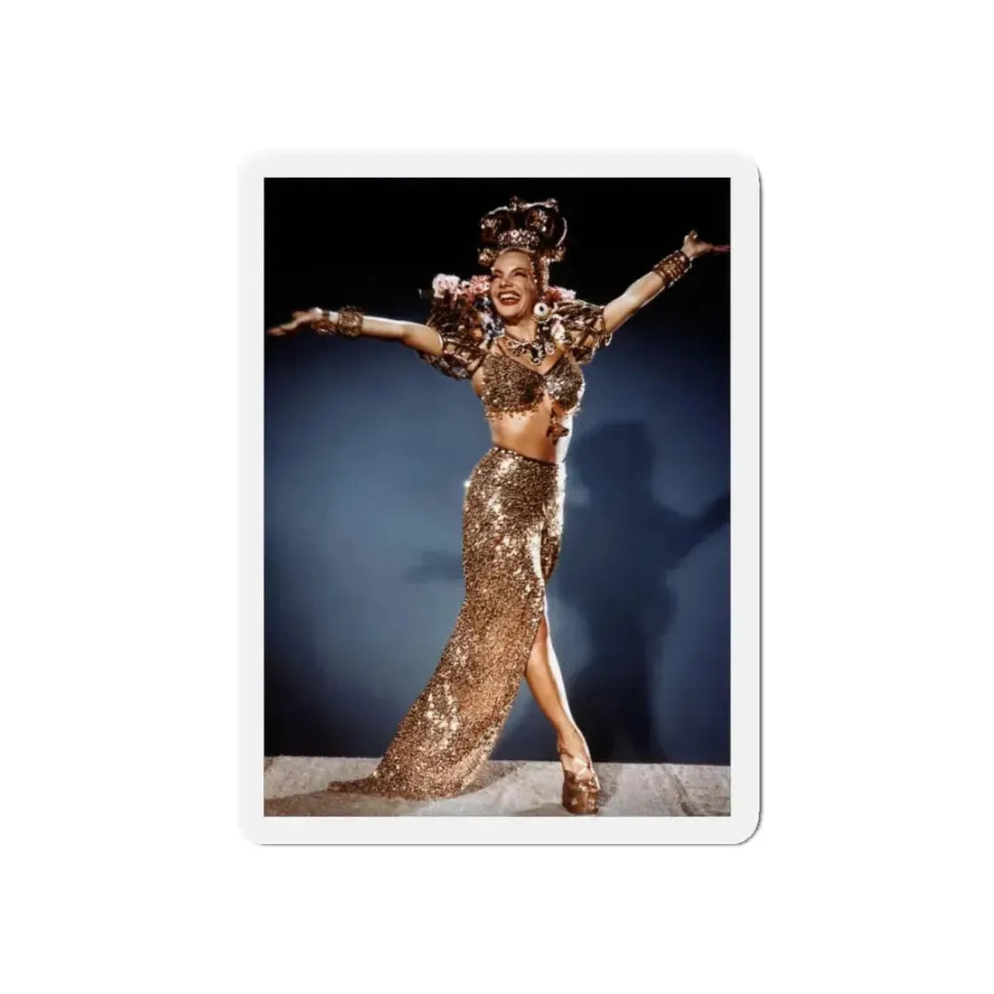 Carmen Miranda #01 (Vintage Female Icon) Refrigerator Magnet 6 Inch Die-Cut - The Sticker Space