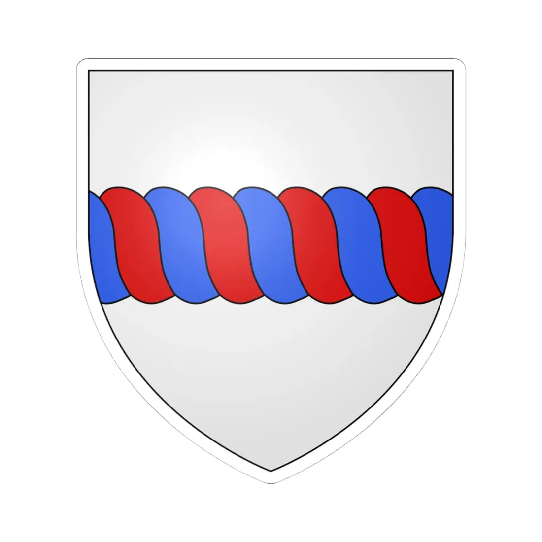 Carmichael arms (Scotland) (Coat of Arms) STICKER Vinyl Kiss-Cut Decal 4 Inch White - The Sticker Space