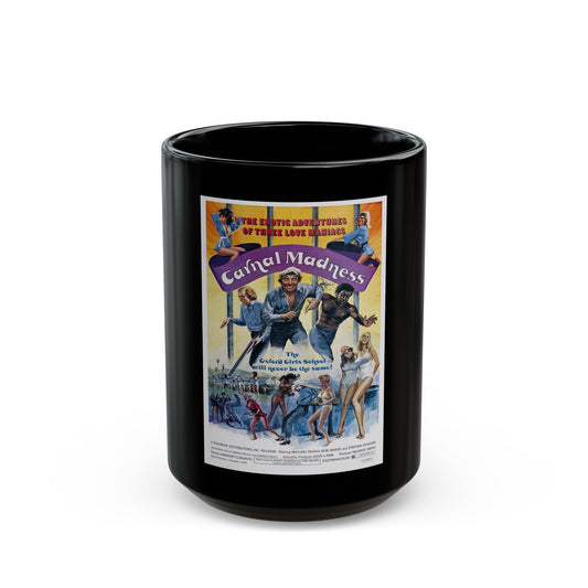 CARNAL MADNESS 1975 Movie Poster - Black Coffee Mug-15oz-The Sticker Space