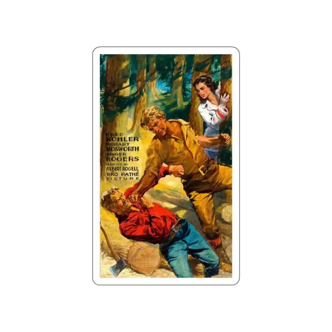 Carnival Boat, movie poster illustration, 1932 (Magazine Illustration) STICKER Vinyl Die-Cut Decal White Die-Cut 2 Inch - The Sticker Space