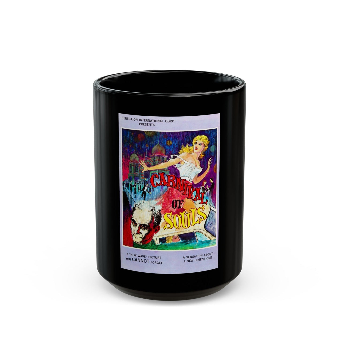 CARNIVAL OF SOULS 1962 Movie Poster - Black Coffee Mug-15oz-The Sticker Space