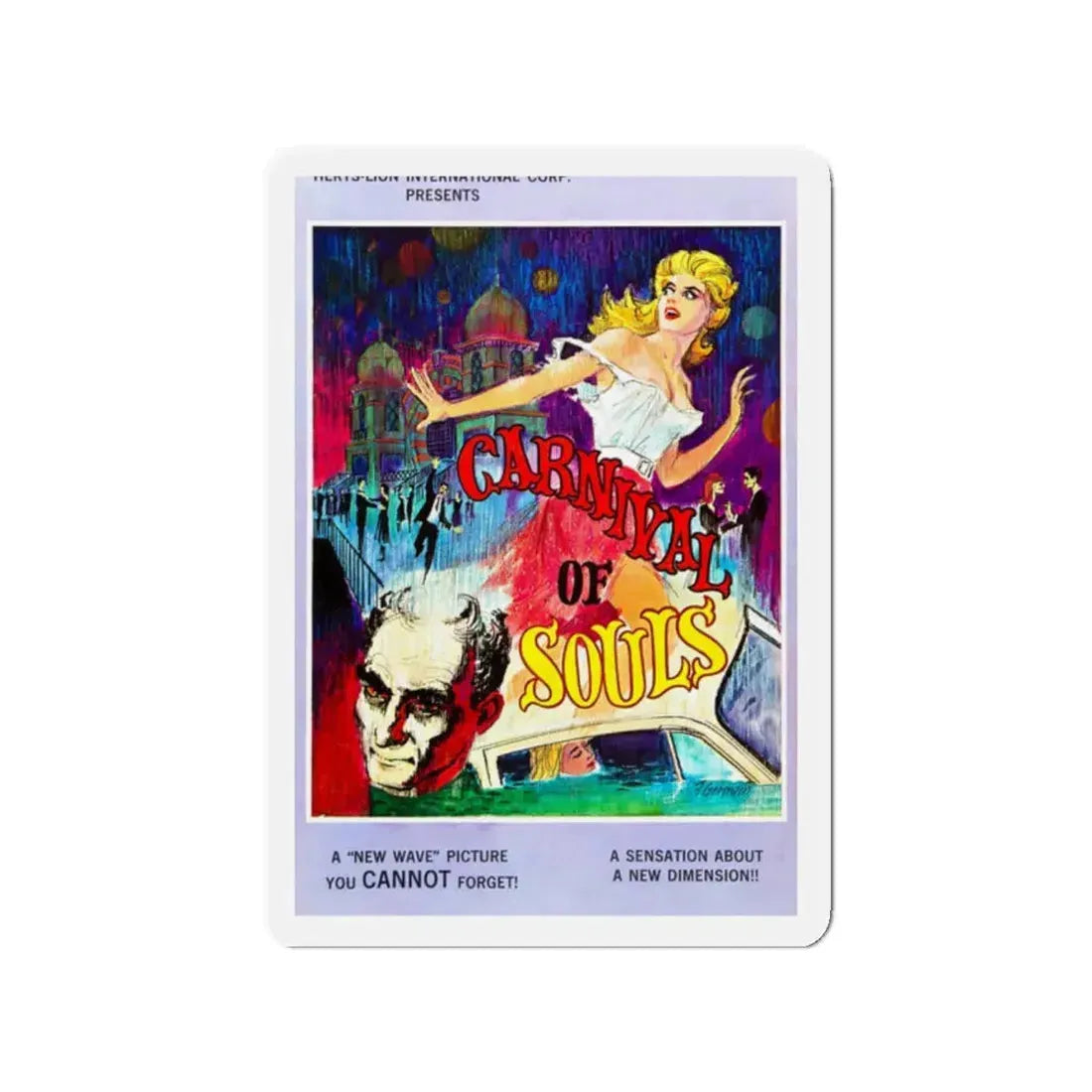 CARNIVAL OF SOULS 1962 Movie Poster - Refrigerator Magnet 2 Inch - The Sticker Space