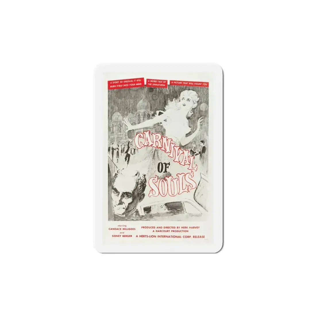 Carnival of Souls 1962 Movie Poster Refrigerator Magnet 6 Inch - The Sticker Space