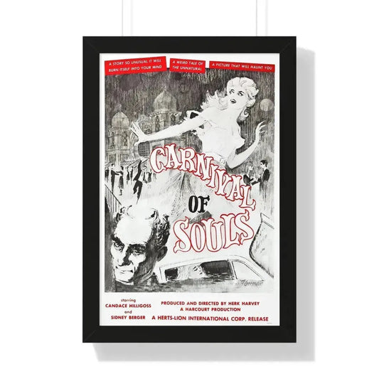 CARNIVAL OF SOULS (2) 1962 - Framed Movie Poster 16″ x 24″ Black - The Sticker Space
