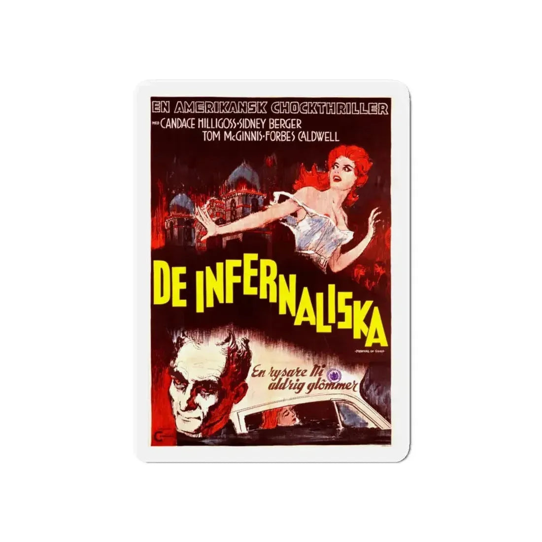 CARNIVAL OF SOULS (POLISH) 1962 Movie Poster - Refrigerator Magnet 6 Inch - The Sticker Space